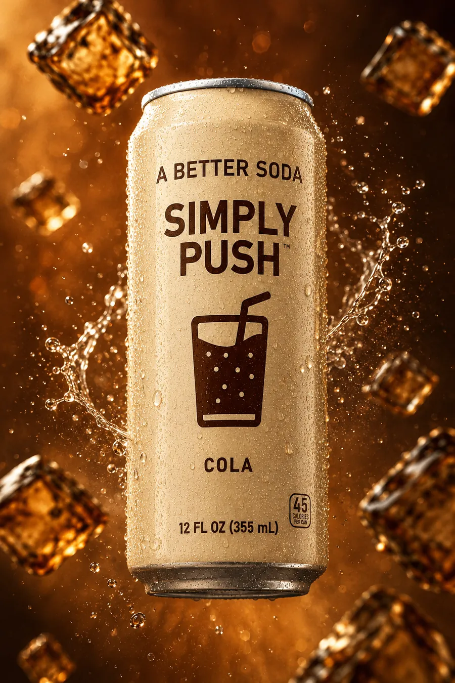Simply Push Cola can
